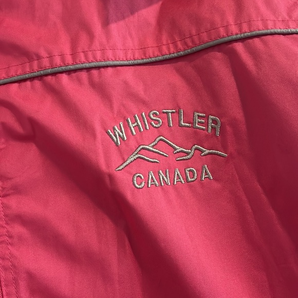 Whistler Canada Pink Full Zipper Windbreaker - Picture 2 of 6